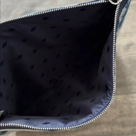 Kate Spade Jackson Tye-Dye Denim Large Zip Pouch - Picture 5 of 5